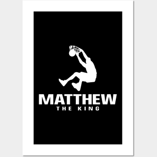 Matthew Custom Player Basketball Your Name The King Posters and Art